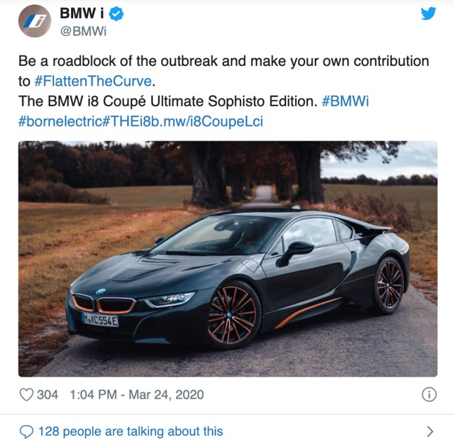 BMW bị chỉ trích vì dùng COVID-19 làm chiêu trò quảng cáo quá lố - Ảnh 1. BMW bị chỉ trích vì dùng COVID-19 làm chiêu trò quảng cáo quá lố - Ảnh 1.