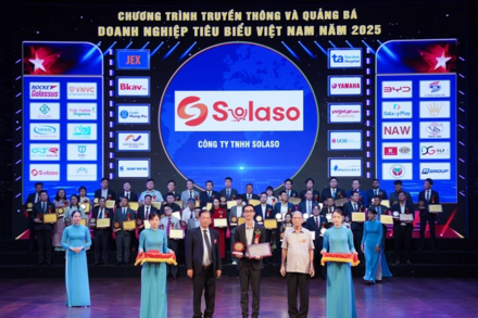 Solaso nhận giải thưởng "doanh nghiệp xuất sắc"