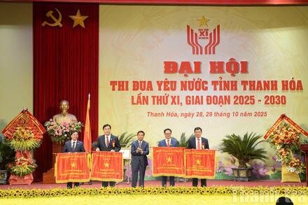 Phó Chủ tịch nước Võ Thị Ánh Xuân dự và chỉ đạo Đại hội Thi đua yêu nước tỉnh Thanh Hóa lần thứ XI