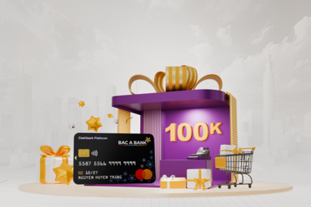 BAC A Bank tung ưu đãi hoàn tiền cho khách hàng mở mới thẻ tín dụng