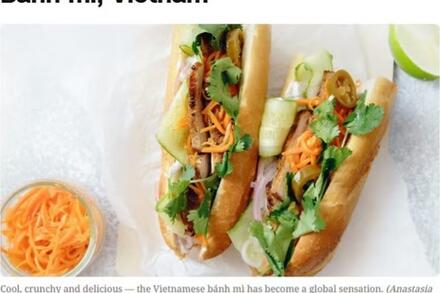 Bánh mì Việt Nam vào top sandwich ngon nhất thế giới