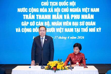 Chủ tịch Quốc hội Trần Thanh Mẫn gặp gỡ cộng đồng người Việt Nam tại Thổ Nhĩ Kỳ