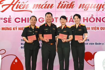 Bệnh viện Quân y 354: Sẻ chia giọt máu hồng