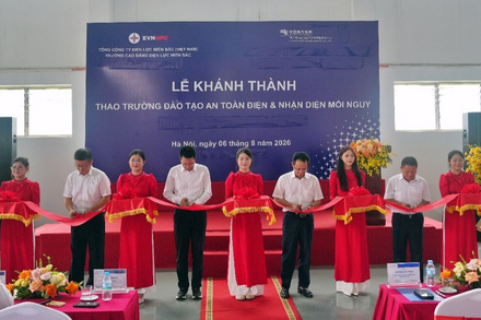 EVNNPC khánh thành thao trường an toàn điện và nhận diện mối nguy