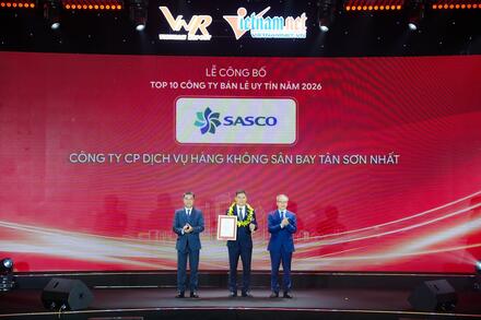 SASCO ghi dấu kép tại bảng xếp hạng uy tín bán lẻ và lợi nhuận năm 2026
