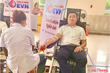 Cán bộ điện lực A Lưới lan tỏa tinh thần hiến máu, sống có trách nhiệm