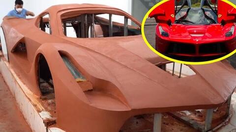 Nhóm bạn trẻ Quảng Ninh tự chế Ferrari LaFerrari song song với Pagani Huayra từ chiếc ô tô sắt vụn