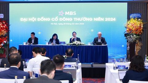 ĐHCĐ MBS: Gia tăng quy mô hoạt động tự doanh trong năm 2024, kết quả kinh doanh quý 1 dự kiến tăng trưởng tối thiểu 30%