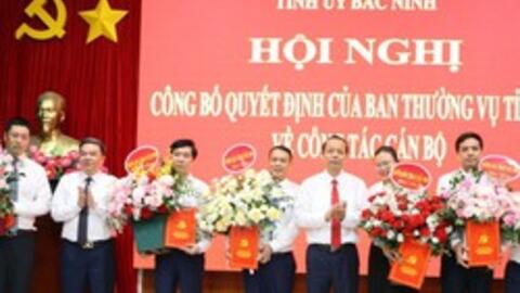 Điều động, bổ nhiệm nhiều vị trí cán bộ chủ chốt ở 6 tỉnh