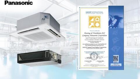 Điều hòa không khí Panasonic đạt chứng nhận HACCP International