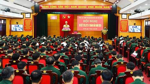 Tập trung sửa Luật Sĩ quan; kiện toàn, sắp xếp cán bộ chỉ huy, quản lý gắn với chuẩn bị nhân sự khóa mới