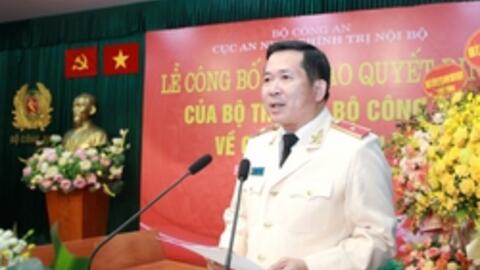 Trao quyết định bổ nhiệm Thiếu tướng Đinh Văn Nơi giữ chức vụ Cục trưởng A03