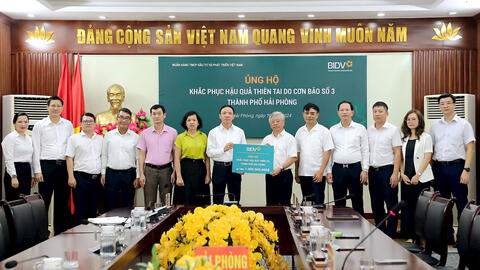 BIDV giảm tới 2%/năm lãi suất cho vay hỗ trợ khách hàng bị thiệt hại bởi cơn bão số 3