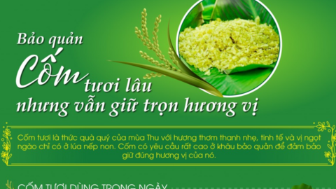 Cách bảo quản cốm tươi lâu nhưng vẫn giữ trọn hương vị