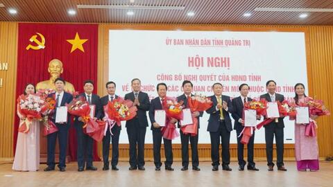 Quảng Trị bổ nhiệm giám đốc và phó giám đốc các sở mới