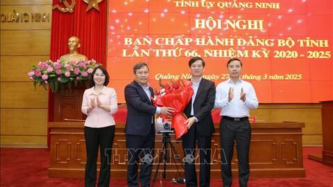 Đồng chí Vũ Quyết Tiến được bầu làm Phó bí thư Tỉnh ủy Quảng Ninh
