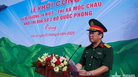 Sơn La: Khởi công xây dựng công trình nhà bán trú điểm trường Ta Niết