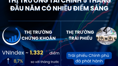 INFOGRAPHIC: Thị trường tài chính 5 tháng đầu năm có nhiều điểm sáng