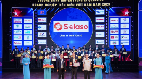 Solaso nhận giải thưởng "doanh nghiệp xuất sắc"