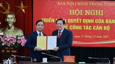 Ông Nguyễn Xuân Trường được bổ nhiệm làm Phó Trưởng Ban Nội chính Trung ương