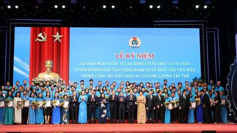 Chủ tịch Quốc hội: Tiếp tục xây dựng giai cấp công nhân Việt Nam hiện đại, lớn mạnh