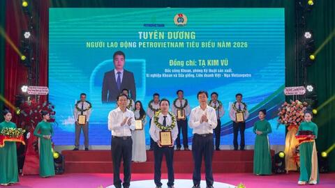 Những điển hình Vietsovpetro được vinh danh “Người lao động Petrovietnam tiêu biểu”