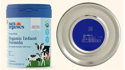 Thêm một dòng sữa trẻ em bị cảnh báo, Bộ Y tế yêu cầu thu hồi sản phẩm Nara Organics