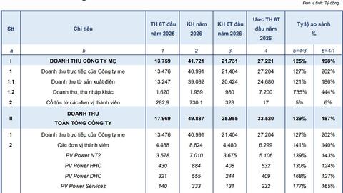 PV Power tăng trưởng bứt phá sau 6 tháng đầu năm 2026