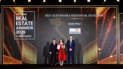 Văn Phú và Vlasta Premier - Phú Thuận được vinh danh tại Dot Property Vietnam Real Estate Awards 2026