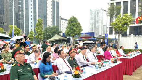 Gắn biển Công viên An Hòa và phố Nguyễn Hữu An tại phường Cầu Giấy