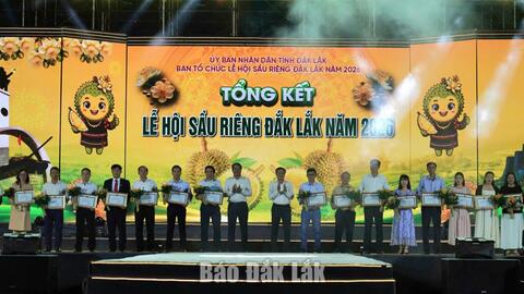 Lễ hội sầu riêng Đắk Lắk năm 2026: Thành công rực rỡ, khẳng định vị thế nông sản Việt