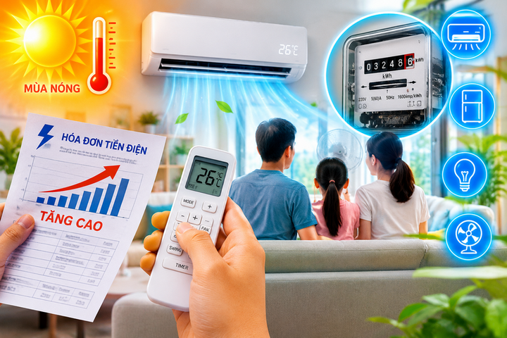 Tìm nguyên nhân khiến hóa đơn điện mùa nóng tăng cao