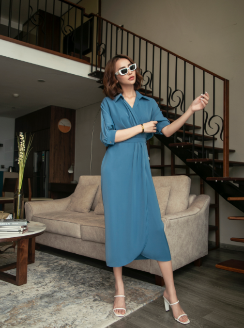 Chỉ từ 300k mua được váy công sở rất thanh lịch mà không bị