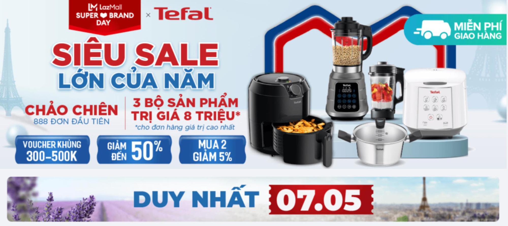 Thương hiệu gia dụng hàng đầu từ Pháp mở hội siêu sale lớn nhất năm trên Lazada: Giảm 50% và hơn thế nữa - Ảnh 1. Thương hiệu gia dụng hàng đầu từ Pháp mở hội siêu sale lớn nhất năm trên Lazada: Giảm 50% và hơn thế nữa - Ảnh 1.