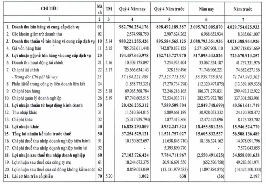 May Nhà Bè (MNB) báo lãi quý 4 lãi cao gấp 3,5 lần cùng kỳ nhưng cả năm 2021 vẫn lỗ ròng hơn nửa tỷ đồng - Ảnh 2.