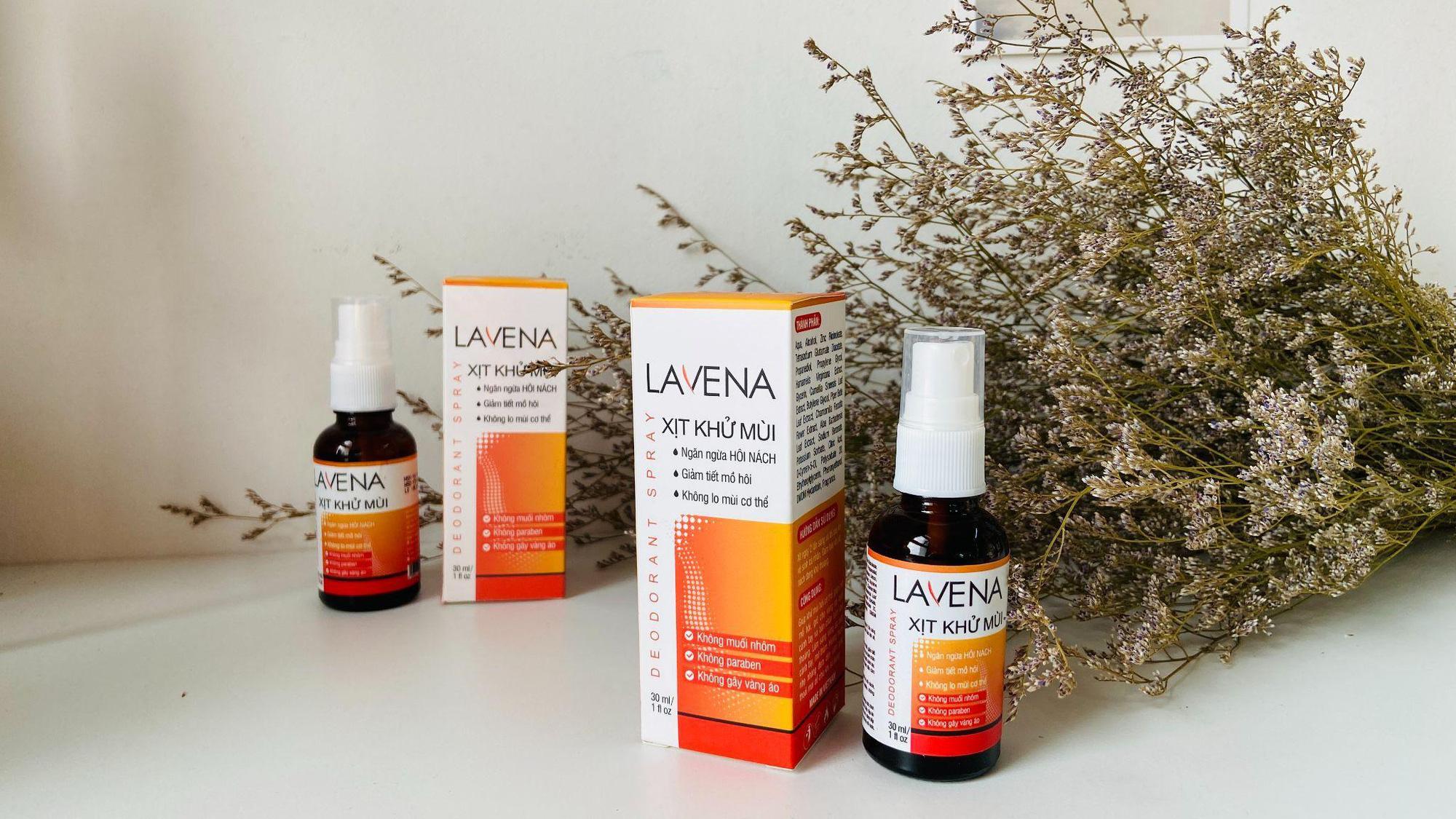 Khử sạch mồ hôi và mùi khó chịu dưới cánh tay với chai xịt Lavena - Ảnh 2.