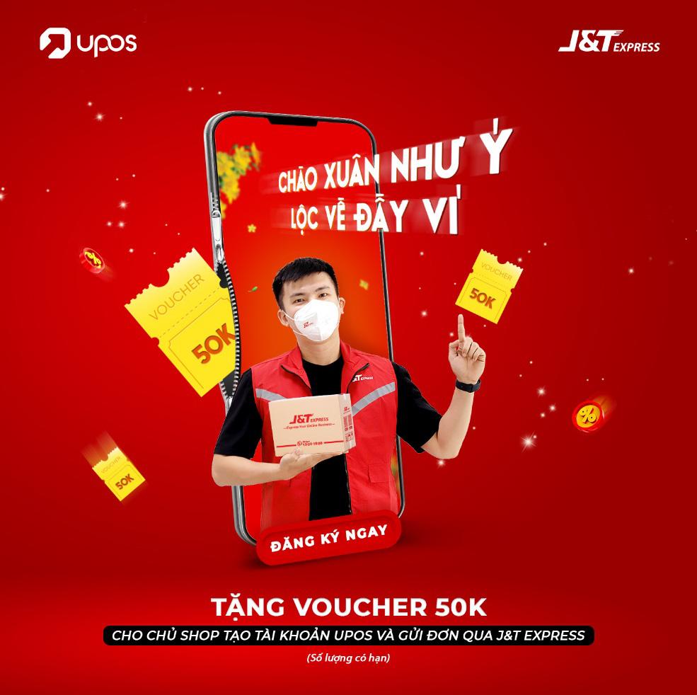 J&T Express tặng phí vận chuyển khi khách hàng sử dụng UPOS - Ảnh 1.