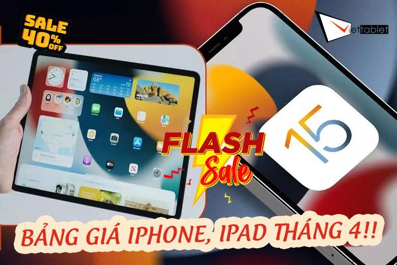 Bảng giá iPhone, iPad tháng 4_ iPhone 11 còn 8.9 triệu, XS Max 8 triệu, 11 Pro Max và iPad Pro M1 giá cực tốt! - Ảnh 1.