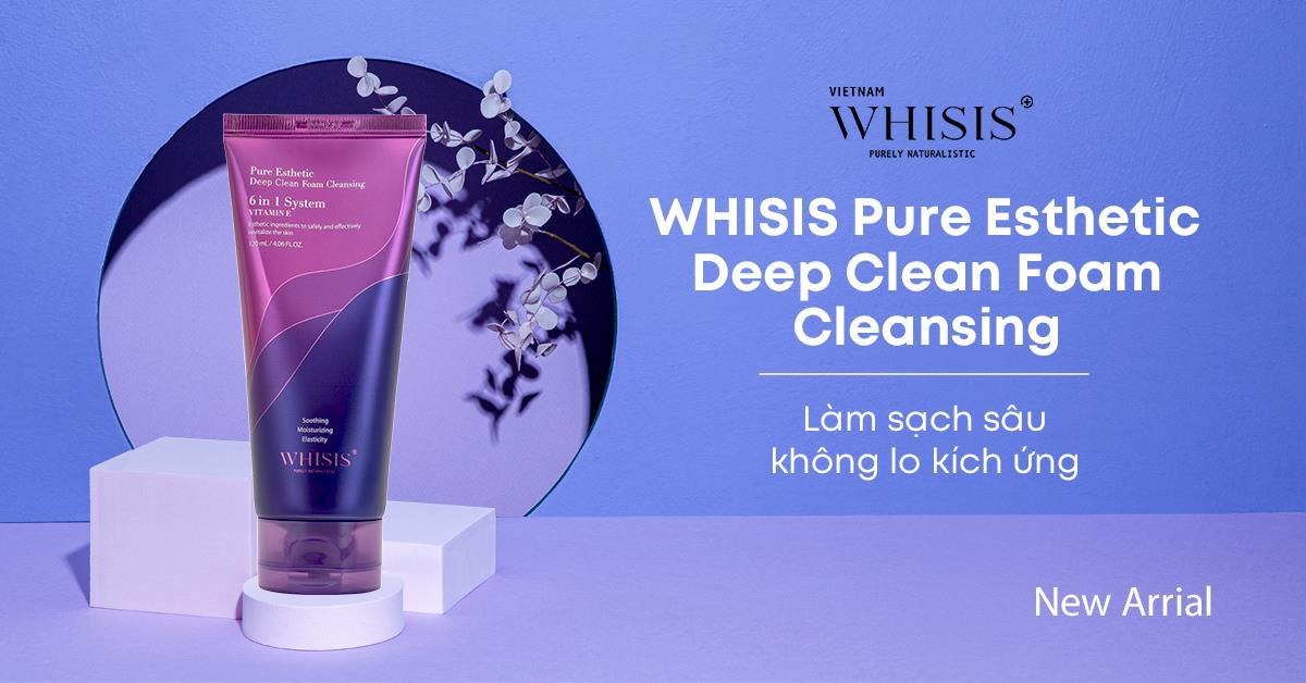 Sạch da, sáng mịn cùng sữa rửa mặt WHISIS bổ sung Vitamin E - Ảnh 1.