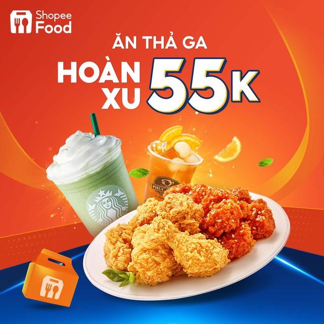 5 ưu đãi “hủy diệt” của ShopeeFood 5.5: Đồng giá 5K, giảm 50%, hoàn xu 55K... - Ảnh 3.