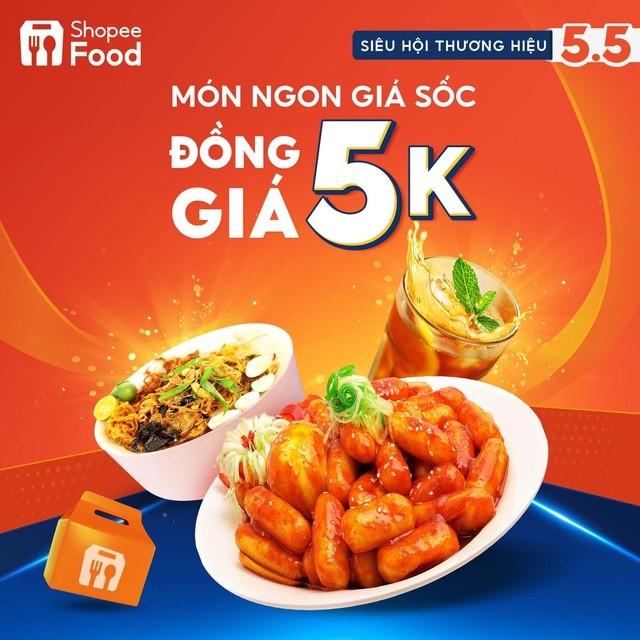 5 ưu đãi “hủy diệt” của ShopeeFood 5.5: Đồng giá 5K, giảm 50%, hoàn xu 55K... - Ảnh 2.