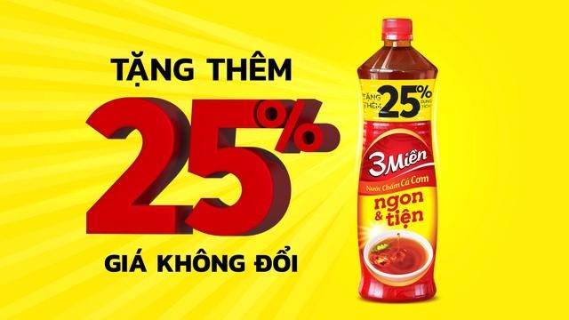 Tặng thêm 25% dung tích, Nước chấm cá cơm 3 Miền ngon và tiện giúp hội nội trợ thỏa sức nấu nhiều món ăn ngon - Ảnh 1.