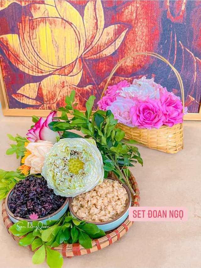 Những set hoa quả cúng Tết Đoan Ngọ giá vài trăm ngàn đẹp hút mắt, người bán chốt đơn mỏi tay - Ảnh 3.