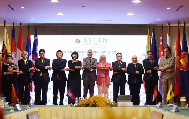 Các quan chức cao cấp ASEAN họp chuẩn bị cho AMM-55 và các hội nghị liên quan - Ảnh 1.