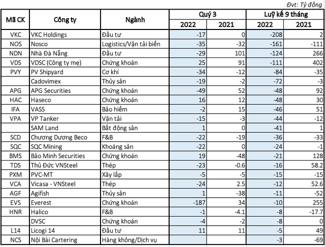 Cập nhật tình hình thua lỗ quý 3/2022: Thép, chứng khoán đau vì thị trường, nhiều DN lao đao vì đầu tư cổ phiếu - Ảnh 1.