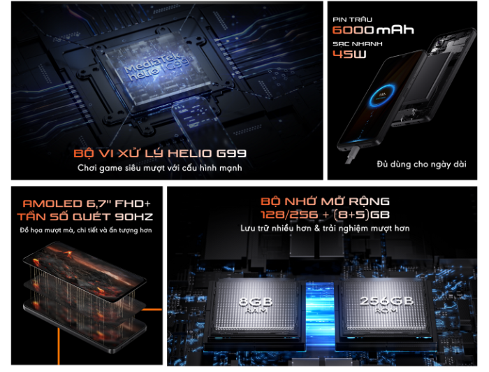 TECNO "trình làng" POVA 4 Pro giá tầm 4 triệu: Cấu hình chất, thiết kế mạnh mẽ - Ảnh 3.