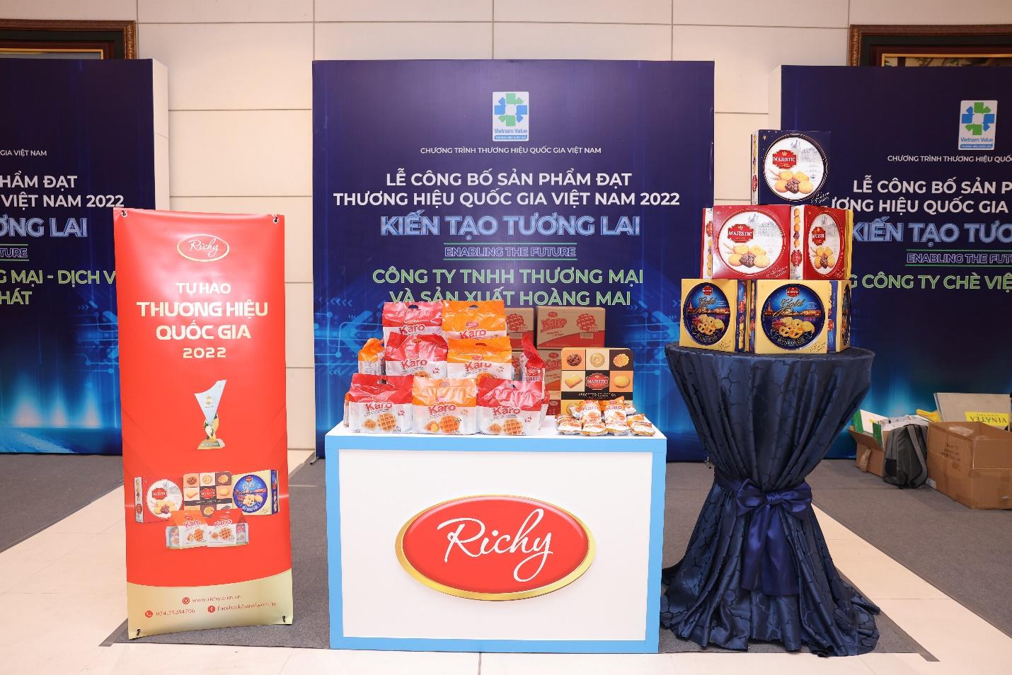 Bánh kẹo Richy có nhiều sản phẩm đạt Thương hiệu Quốc gia năm 2022 - Ảnh 1.