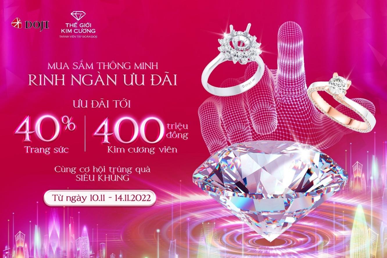 DOJI và Thế Giới Kim Cương ưu đãi khủng, nhận ngay iPhone 14 Pro Max và Vàng 999.9 tại VIJF 2022 - Ảnh 1.