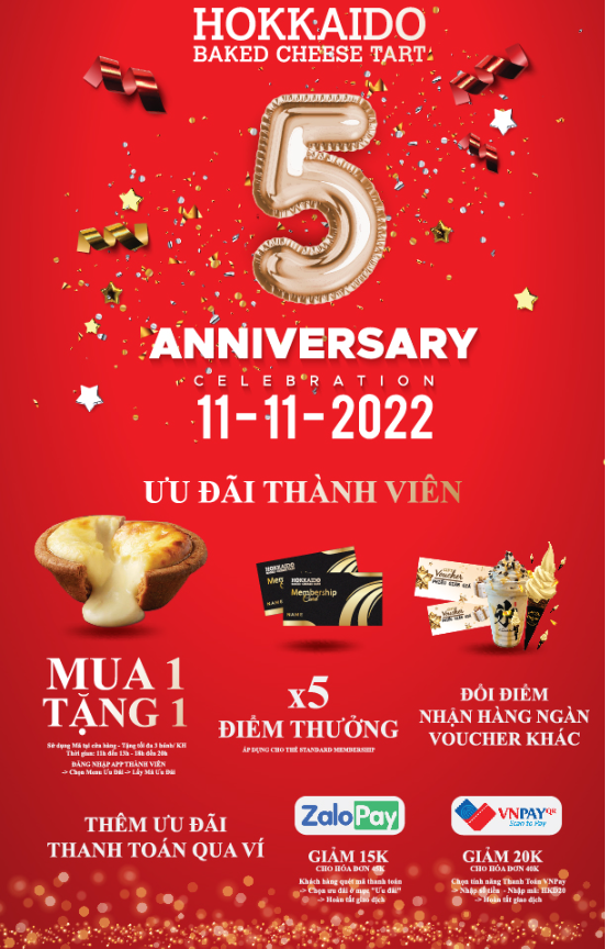 Hokkaido kỷ niệm 5 năm - Tung deal mua 1 tặng 1 - Ảnh 6.