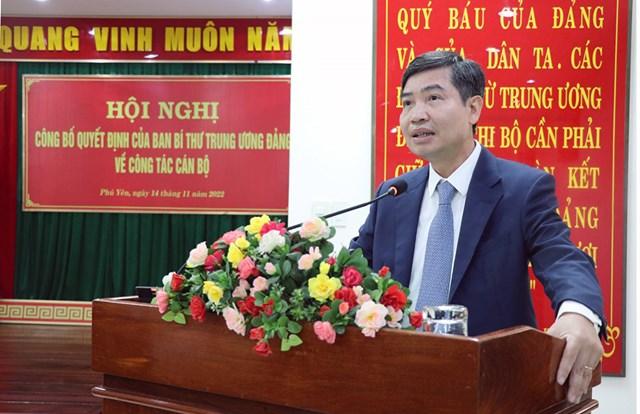 Ông Tạ Anh Tuấn, Phát biểu và nhận nhiệm vụ. 